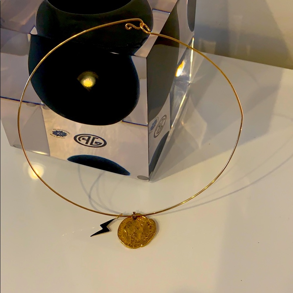 Jennifer Fisher gold and enamel charm